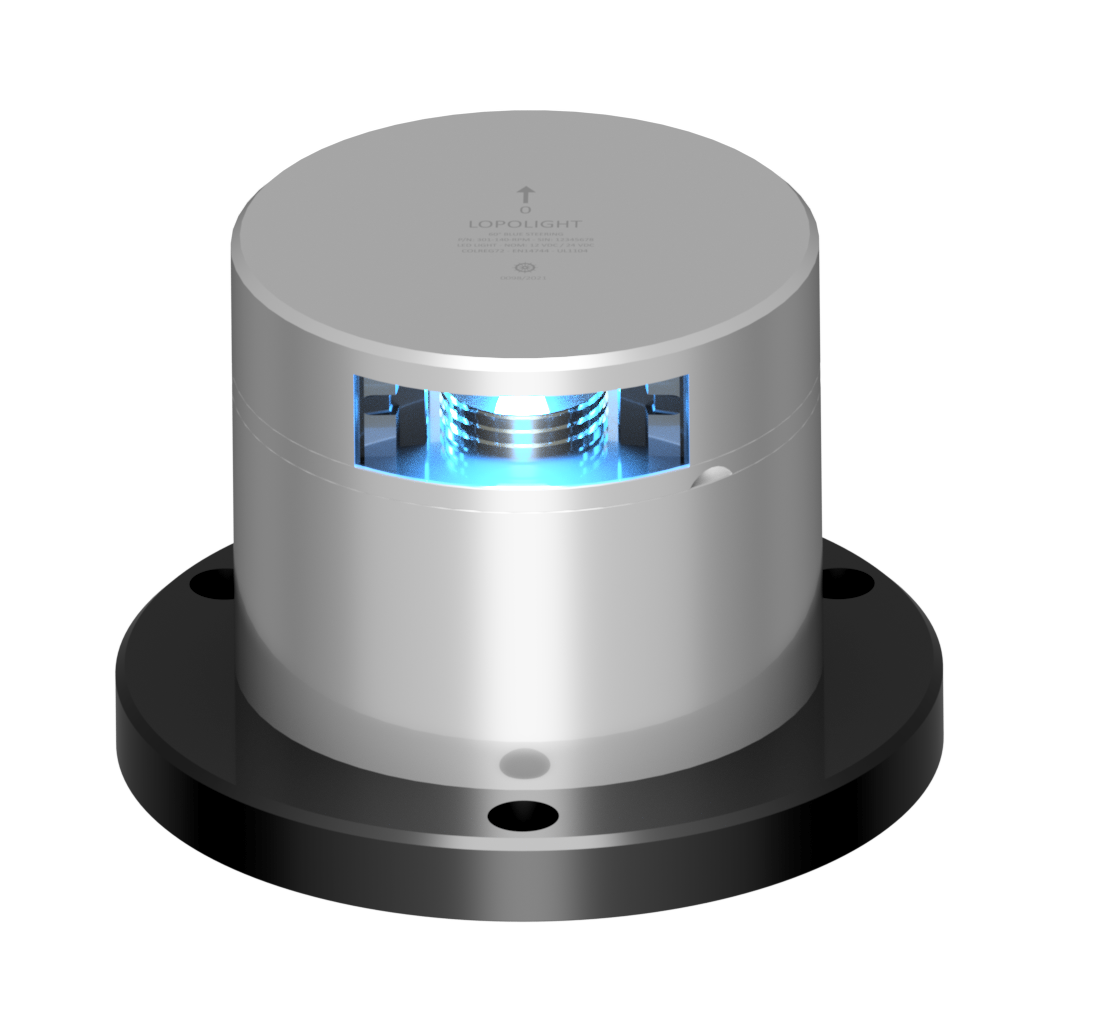 60° Blue Steering , dimm via RPM control 60° Blue Steering , dimm via RPM control